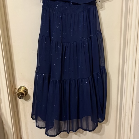 NWT blue sparkly dress  size 6 - Picture 3 of 9